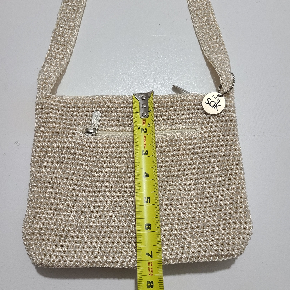 The Sak Beige Textured Crossbody Bag